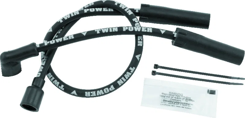 TwinPower 110118, Ignition 86-03 XL Except XL 1200S Wire Set Black for Harley-Davidson
