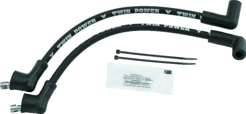 TwinPower 110119, 82-2000 FXR Black Ignition Wire Set for Harley-Davidson