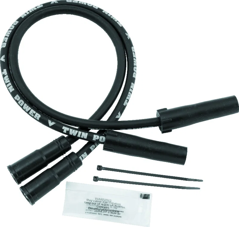 TwinPower 110114, 99-08 FLH FLT With EFI 04-06 XL Black Ignition Wire Set for Harley-Davidson