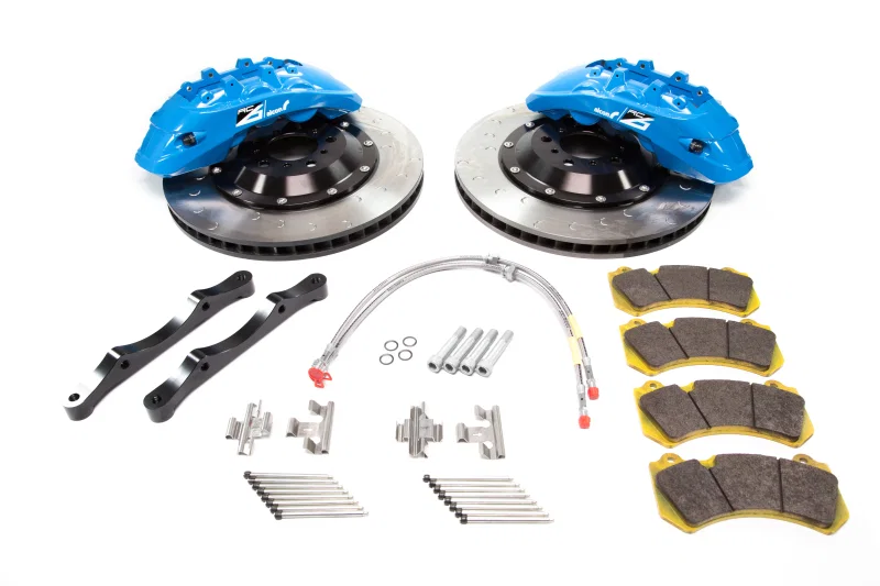 Alcon ALABKF7059ZG05, 2009+ Nissan GT-R R35 412x36mm Rotor 6 Piston Caliper RC6 Front Axle Kit - Sky Blue