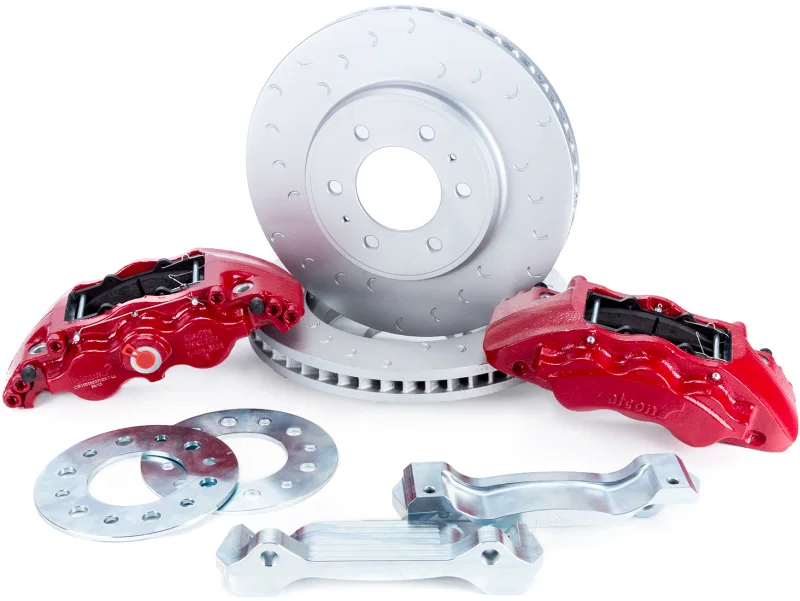 Alcon ALABKF1559BE11, 09-20 F-150/Raptor Gen1-2 347x36mm Rotors 6-Piston Red Front Brake Kit Requires alcAC011507NAN