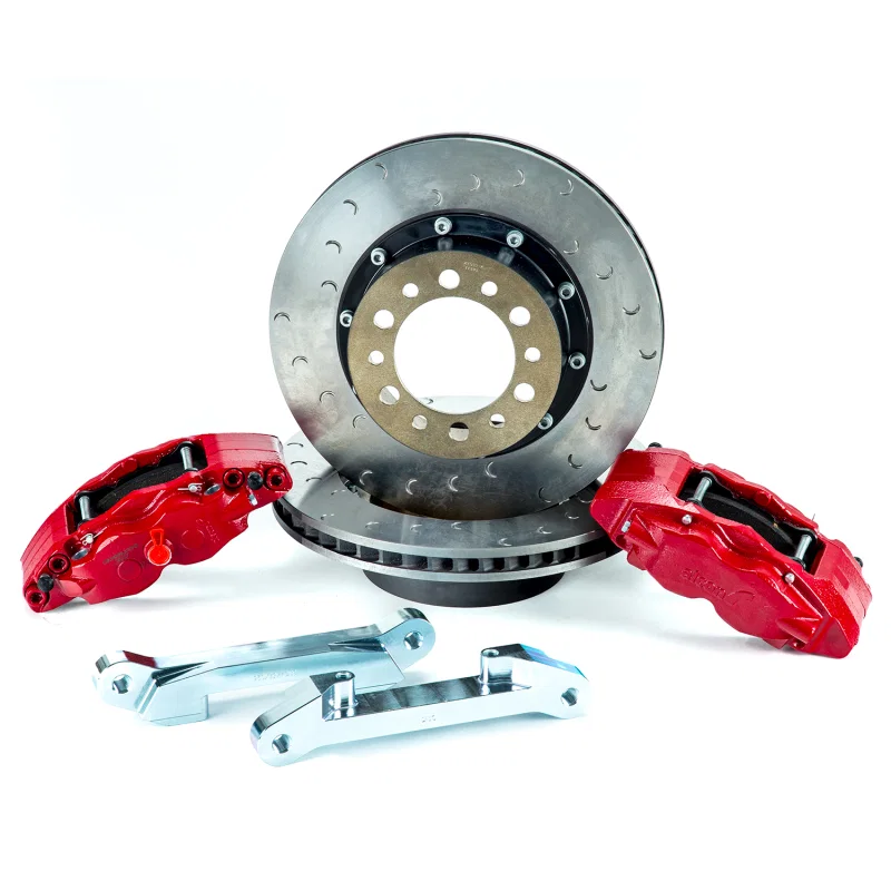 Alcon ALABKR5059D16, 2007+ Jeep JK w/ 5x5.5in Hub 355x22mm Rotor 4-Piston Calipers Rear Brake Upgrade Kit - Red