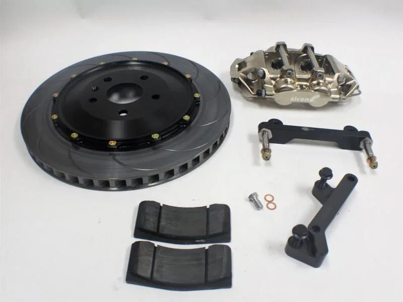 Alcon BRK.200555, Chevrolet Corvette C8 (Aftermarket Wheels) 6 Piston 390x29mm Rear Street Kit - Nickle Plated