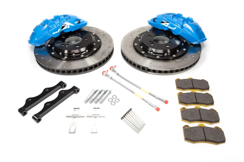 Alcon ALABKR6959B05, 2009+ Nissan GT-R R35 380x33mm Rotor 4 Piston Caliper RC4 Rear Axle Kit - Sky Blue