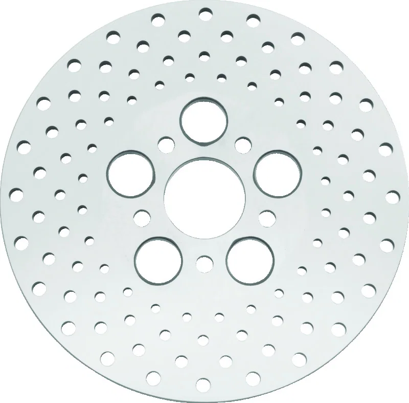 Bikers Choice 619918, 73-84 FL 10 Inch Front & Rear Drilled Stainless Rotor Replaces H-D 41813-79