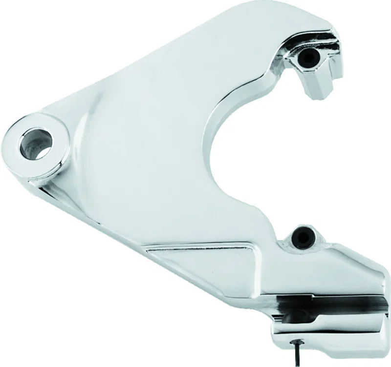 Bikers Choice 489614, 87-99 Softail Chrome Caliper Mounting Bracket Replaces H-D 44207-87