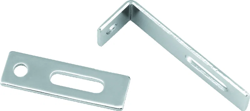 Bikers Choice 492825, Flat Chrome Exhaust Support Bracket 7/8 X 3 Inch Universal Custom