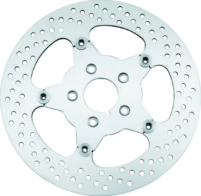 Bikers Choice 619979, 00-17 Big Twin 11.5 Inch Polished Front Stainless Mirror Fltg Rotor Repl H-D 44156-00