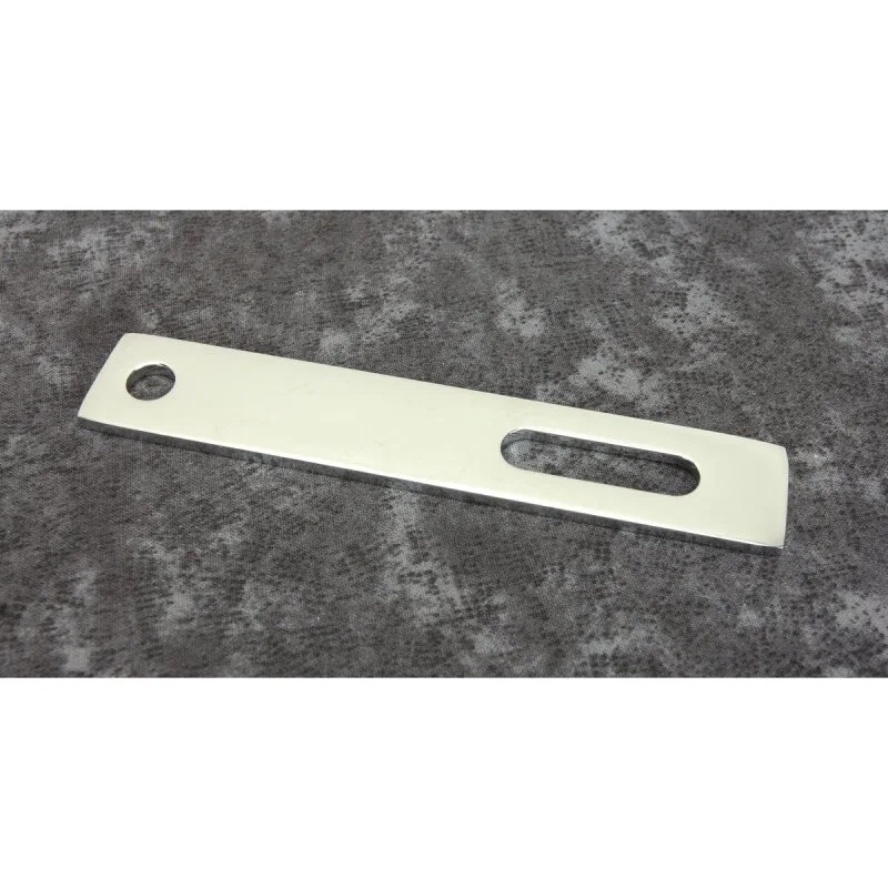 Bikers Choice 492826, Flat Chrome Exhaust Support Bracket 7/8 X 4 3/4 Inch Universal Custom