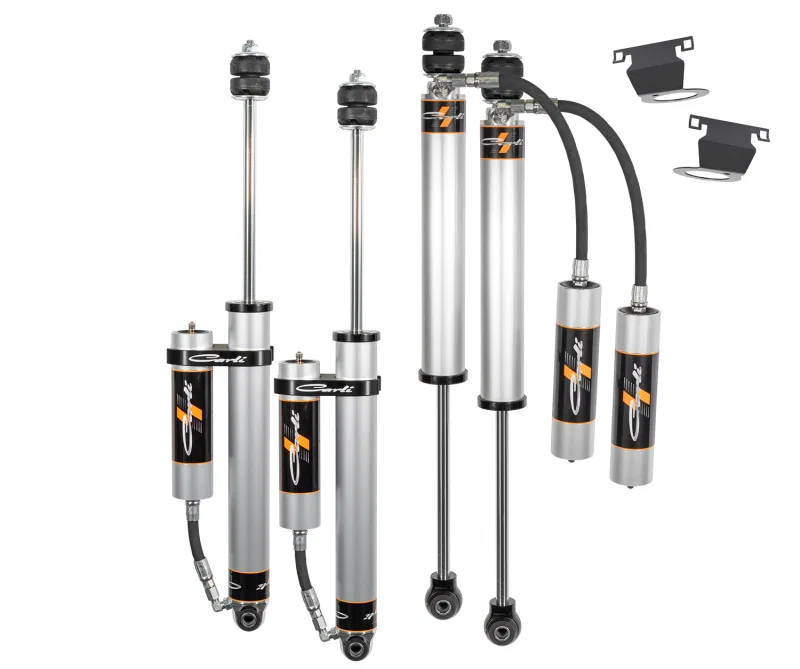 Carli CS-DLVLSPKG-CS20RR-C, 14-24 Dodge Ram 2500 Backcountry Remote Reservoir Leveling Shock Set