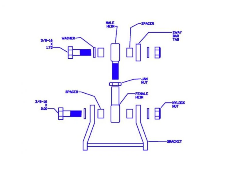 Progress Technology 65.1006, Tech 01-05 Honda Civic Rear Sway Bar Adapter Kit