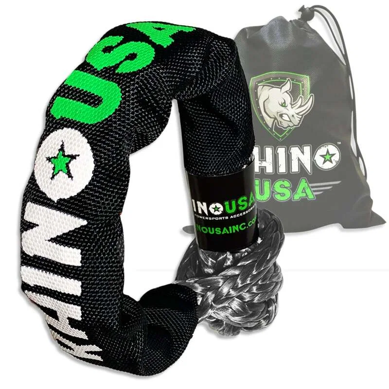 Rhino USA SFTSHACK-12-GRY-1, Synthetic Soft Shackle Gray