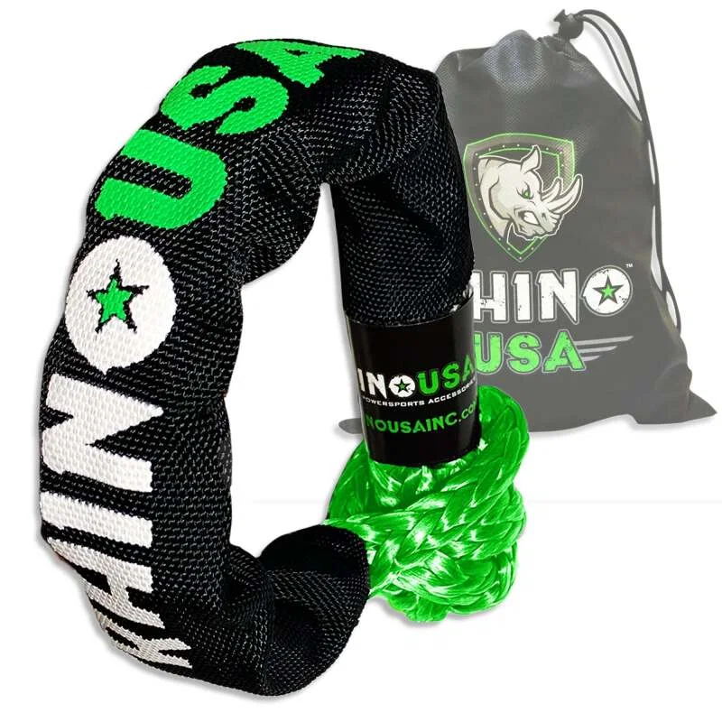 Rhino USA SFTSHACK-12-GRN-1, Synthetic Soft Shackle Green