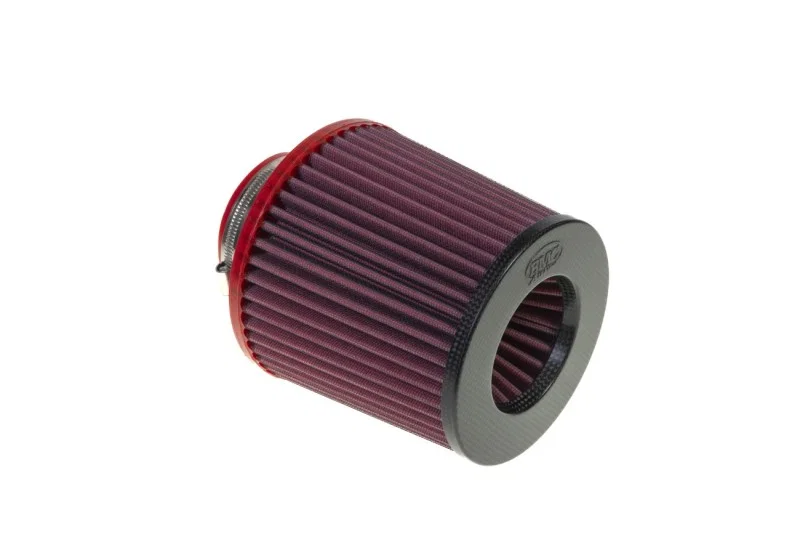 BMC FBTW76-140C, Twin Air Universal Conical Filter w/Carbon Top - 76mm ID / 140mm H