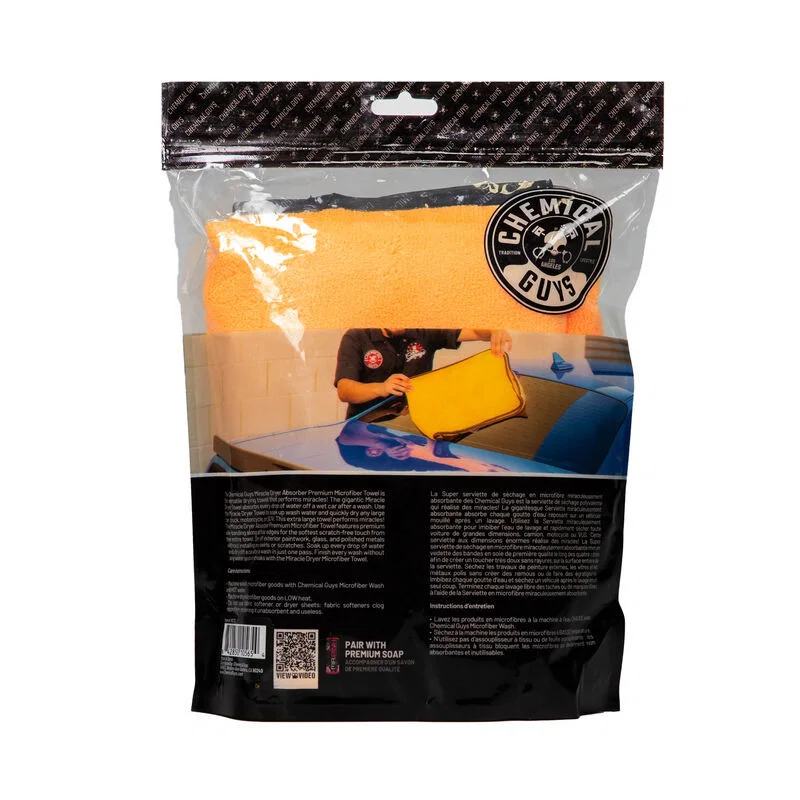 Chemical Guys MIC721, Miracle Dryer Microfiber Towel - 36in x 25in