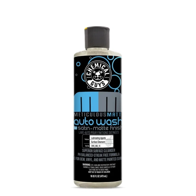 Chemical Guys CWS_995_16, Meticulous Matte Auto Wash Satin-Matte Finish - 16oz