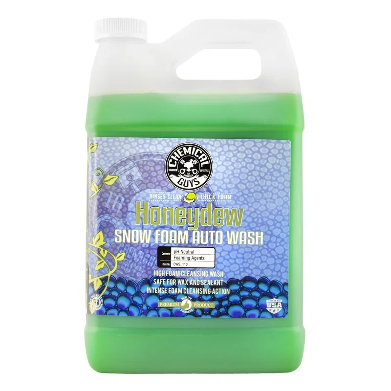 Chemical Guys CWS_110, Honeydew Snow Foam Auto Wash Cleansing Shampoo - 1 Gallon