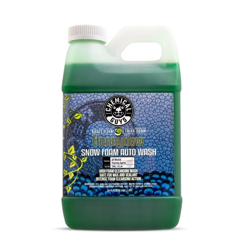 Chemical Guys CWS_110_64, Honeydew Snow Foam Auto Wash Cleansing Shampoo - 64oz