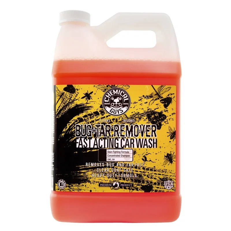 Chemical Guys CWS_104, Bug & Tar Heavy Duty Car Wash Shampoo - 1 Gallon