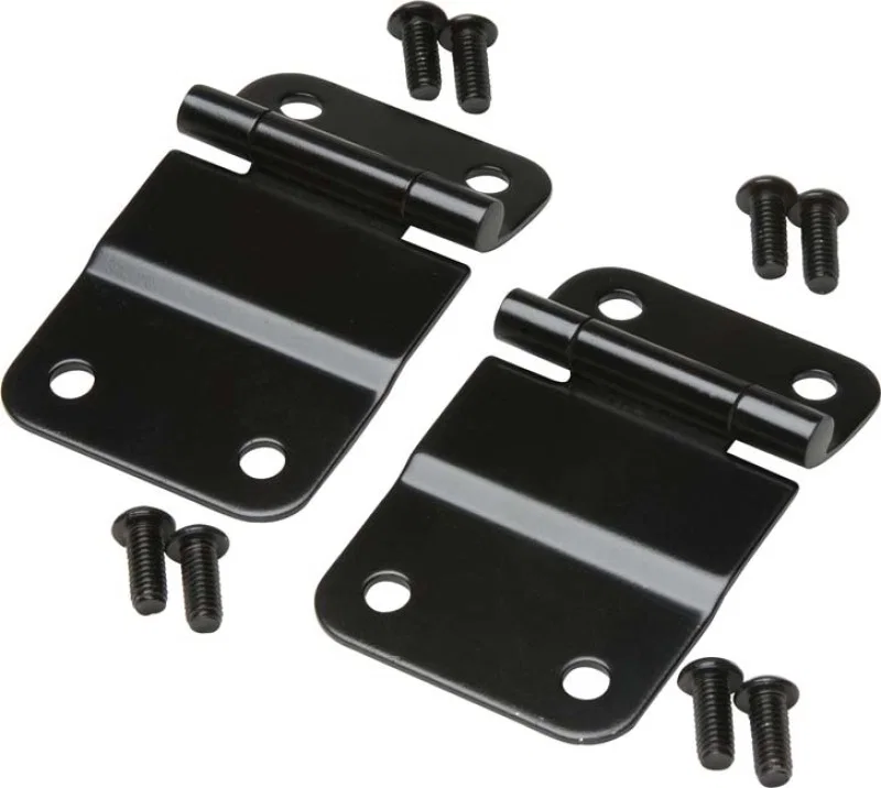 Kentrol 50419, 76-86 Jeep CJ7 Tailgate Hinge Pair - Powdercoat Black