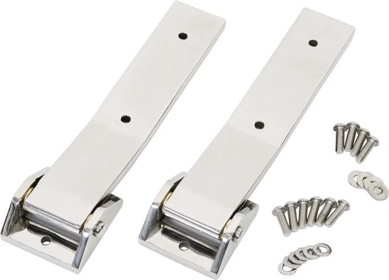 Kentrol 30578, 07-18 Jeep Wrangler JK Tailgate Hinge Pair - Polished Silver