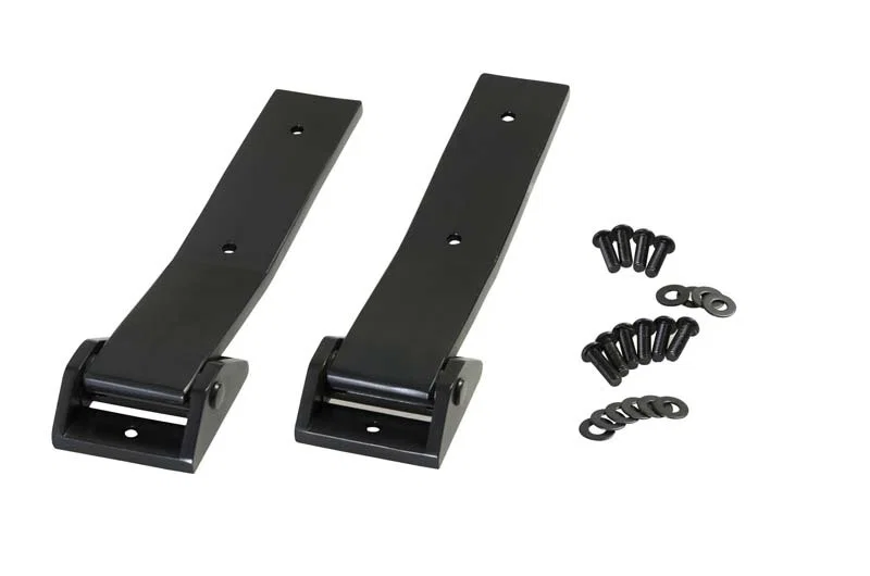 Kentrol 50578, 07-18 Jeep Wrangler JK Tailgate Hinge Pair - Powdercoat Black
