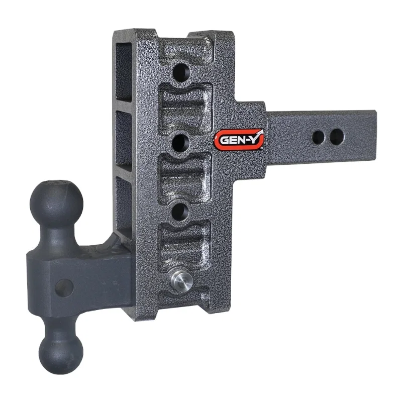 GEN-Y Hitch GH-1914, Mega Duty 2.5in Shank 6in Offset Drop 3.5K TW 32K Hitch w/GH-0161 Dual-Ball