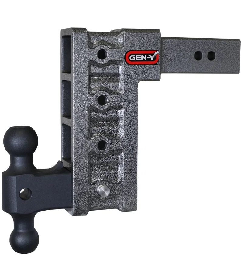 GEN-Y Hitch GH-614, Mega Duty 2.5in Shank 9in Drop 3K TW 21K Hitch w/GH-061 Dual-Ball