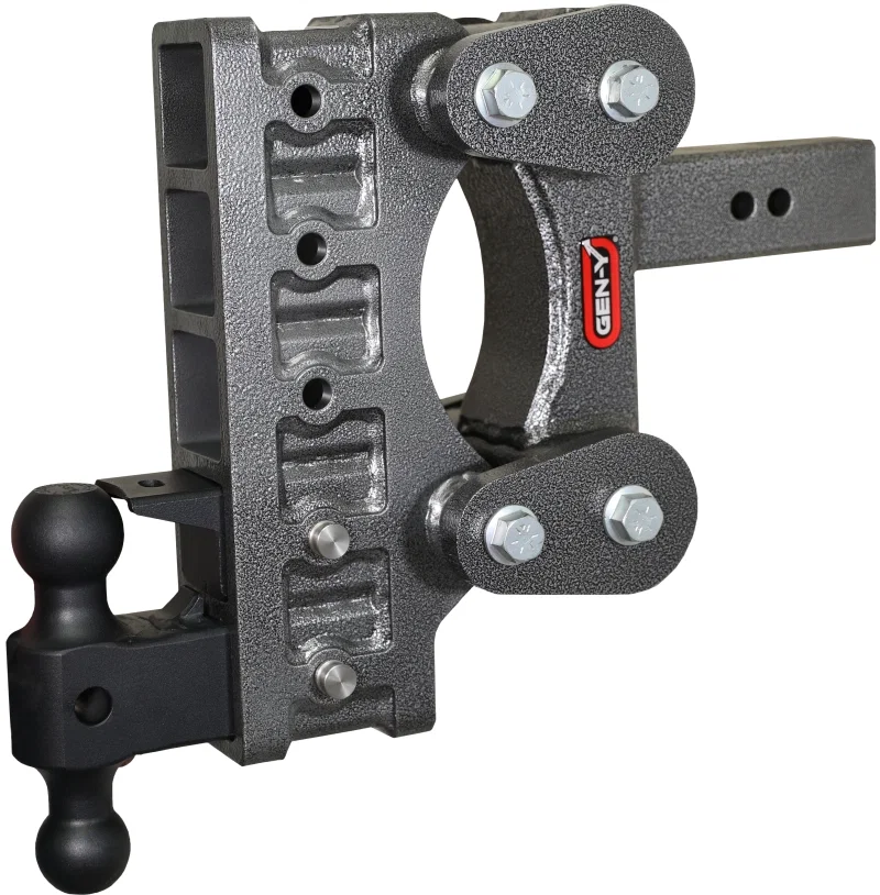 GEN-Y Hitch GH-1325, The Boss Torsion-Flex 2.5in Shank 9in Drop 21K Hitch w/GH-061 Dual-Ball/GH-062 Pintle Lock