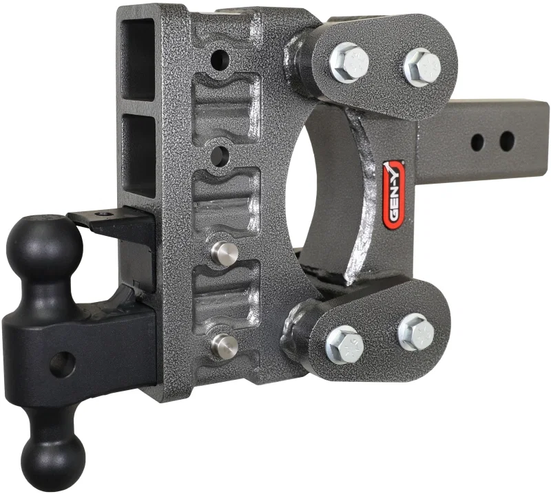 GEN-Y Hitch GH-1824, The Boss Torsion-Flex 3in Shank 6in Drop 21K Hitch w/GH-061 Dual-Ball/GH-062 Pintle Lock