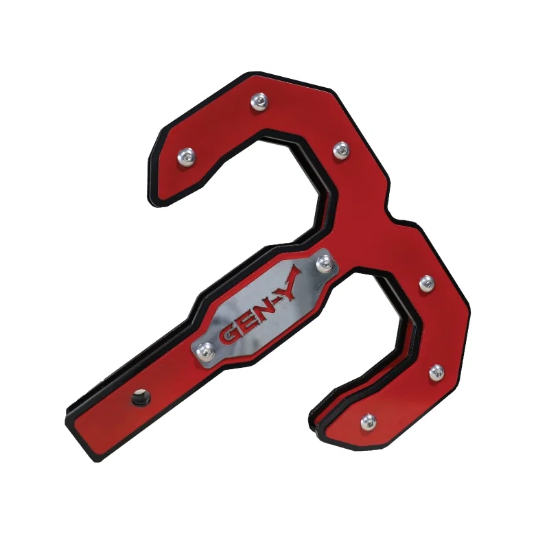 GEN-Y Hitch GH-0069-R, Hulk 2.0 16K Tow Hook 2in Shank - Black/Red