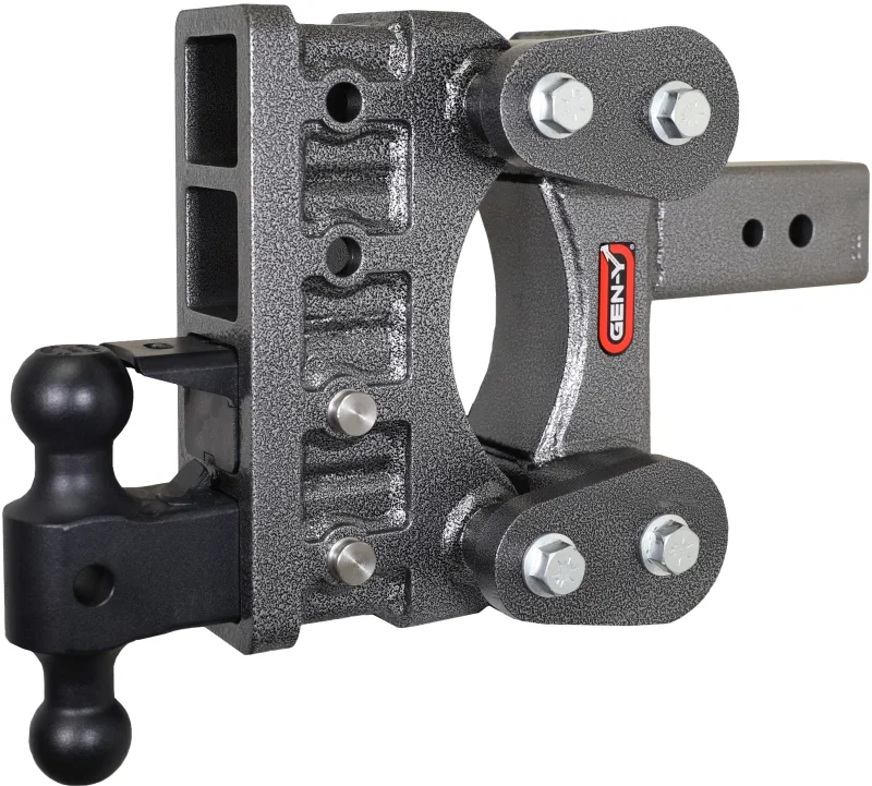 GEN-Y Hitch GH-2224, The Boss Torsion-Flex 3in Shank 6in Drop 32K Hitch w/GH-0161 Dual-Ball/GH-0162 Pintle Lock