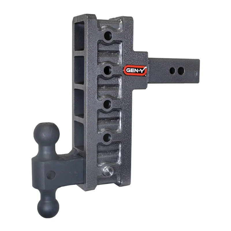 GEN-Y Hitch GH-1915, Mega Duty 2.5in Shank 9in Offset Drop 3.5K TW 32K Hitch w/GH-0161 Dual-Ball