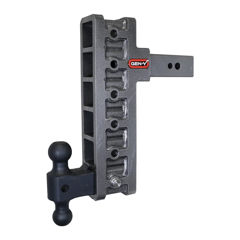GEN-Y Hitch GH-1916, Mega Duty 2.5in Shank 12in Offset Drop 3.5K TW 32K Hitch w/GH-0161 Dual-Ball