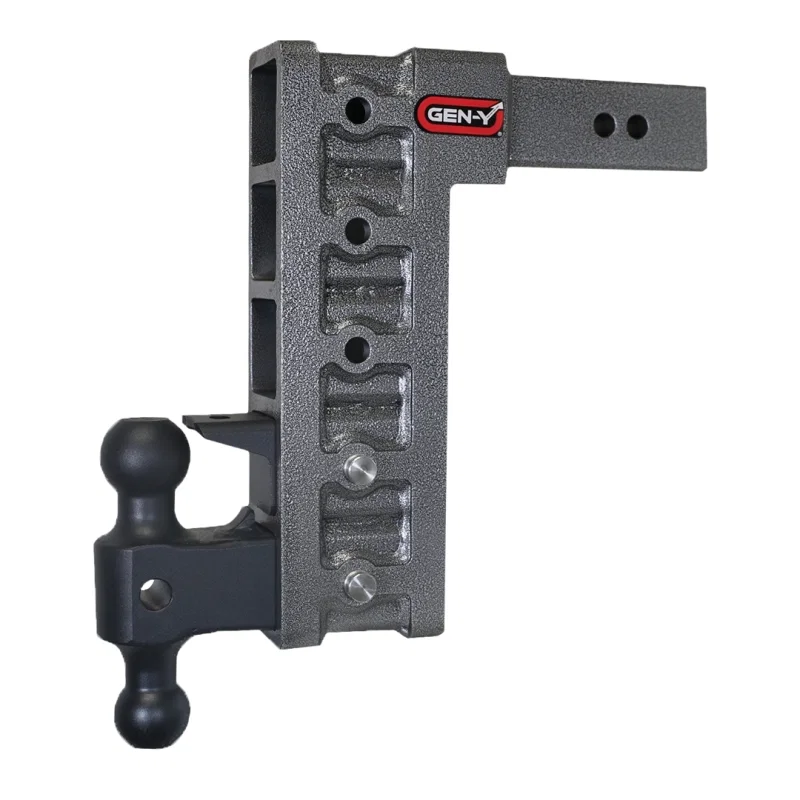 GEN-Y Hitch GH-625, Mega Duty 2.5in Shank 12in Drop 3K TW 21K Hitch w/GH-061 Dual-Ball/GH-062 Pintle Lock