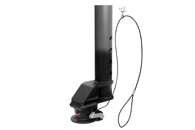 GEN-Y Hitch GH-7103, Viking 4in Round/6in Offset SnapLatch 2-5/16in Coupler / 6K TW 25K w/Pull Cable- Texture Blk