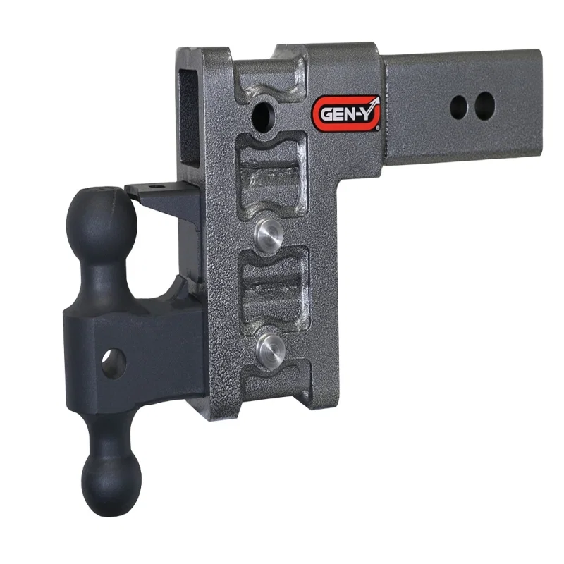 GEN-Y Hitch GH-1723, Mega Duty 3in Shank 6in Drop 3.5K TW 32K Hitch w/GH-0161 Dual-Ball/GH-0162 Pintle Lock