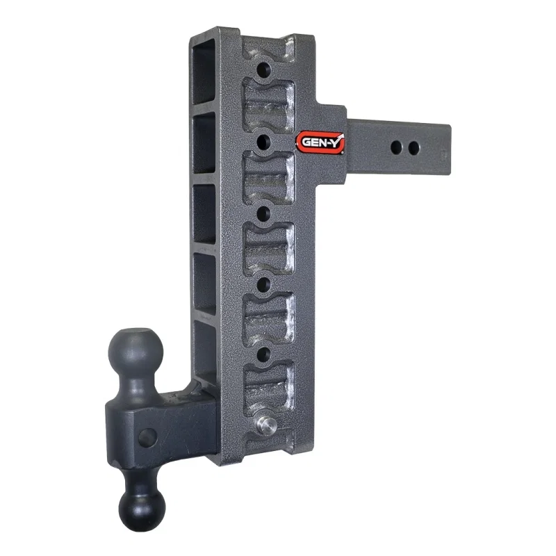 GEN-Y Hitch GH-916, Mega Duty 2.5in Shank 12in Offset Drop 3K TW 21K Hitch w/GH-061 Dual-Ball