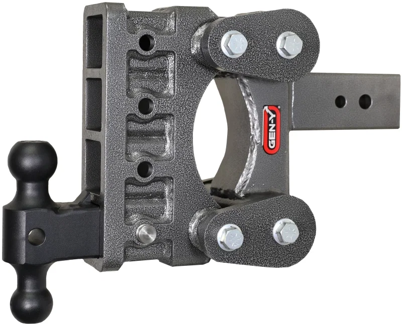 GEN-Y Hitch GH-2214, The Boss Torsion-Flex 3in Shank 6in Drop 3.5K TW 32K Hitch w/GH-0161 Dual-Ball