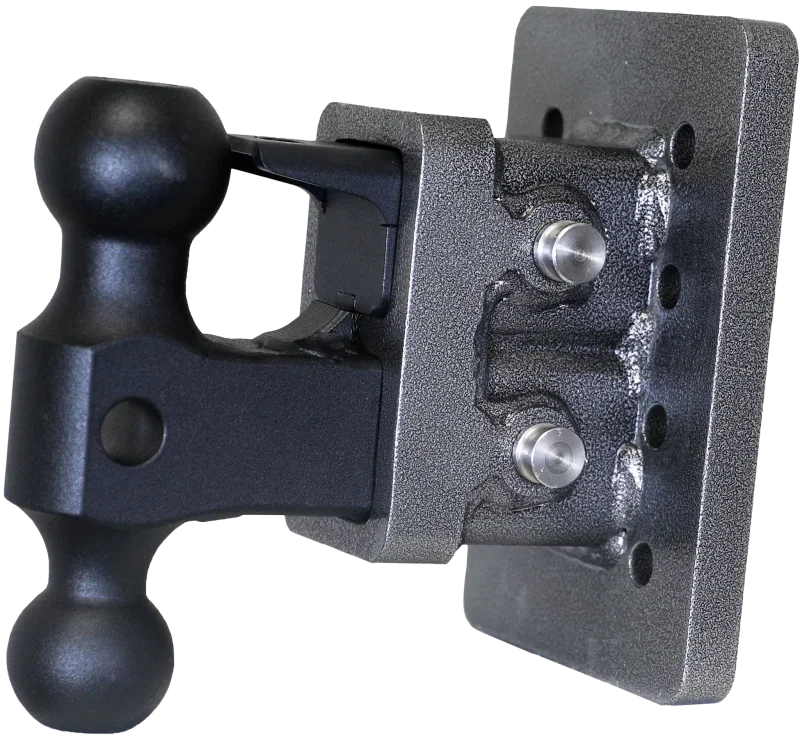 GEN-Y Hitch GH-122, Mega Duty 2in Bolt-On 2.5in Drop 2K TW 16K Hitch w/GH-051 Dual-Ball/GH-032 Pintle Lock