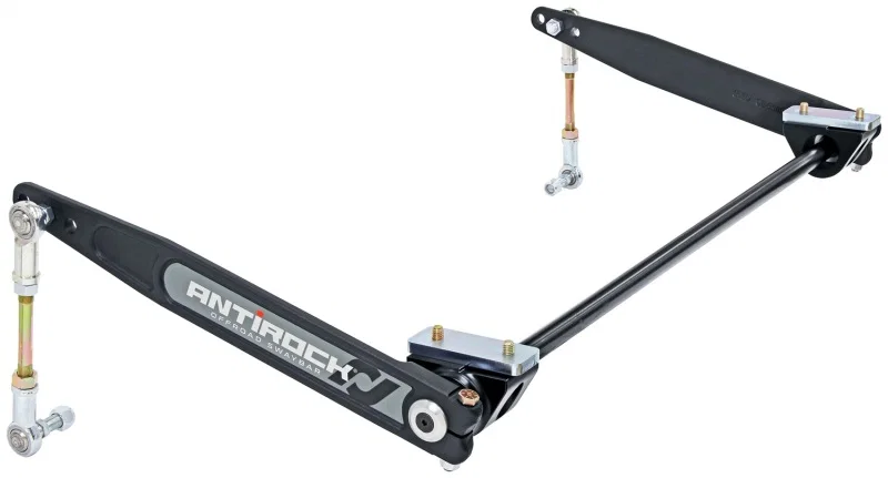 RockJock CE-9900XJF, XJ Antirock Sway Bar Kit Front Bolt-On Aluminum Mounts 17in Forged Arms