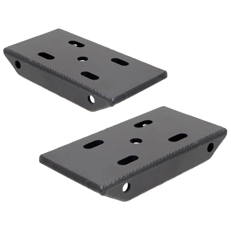 RockJock CE-9031, HD Leaf Spring Plates For Use w/ 2in Springs Jeep CJ Front Pair