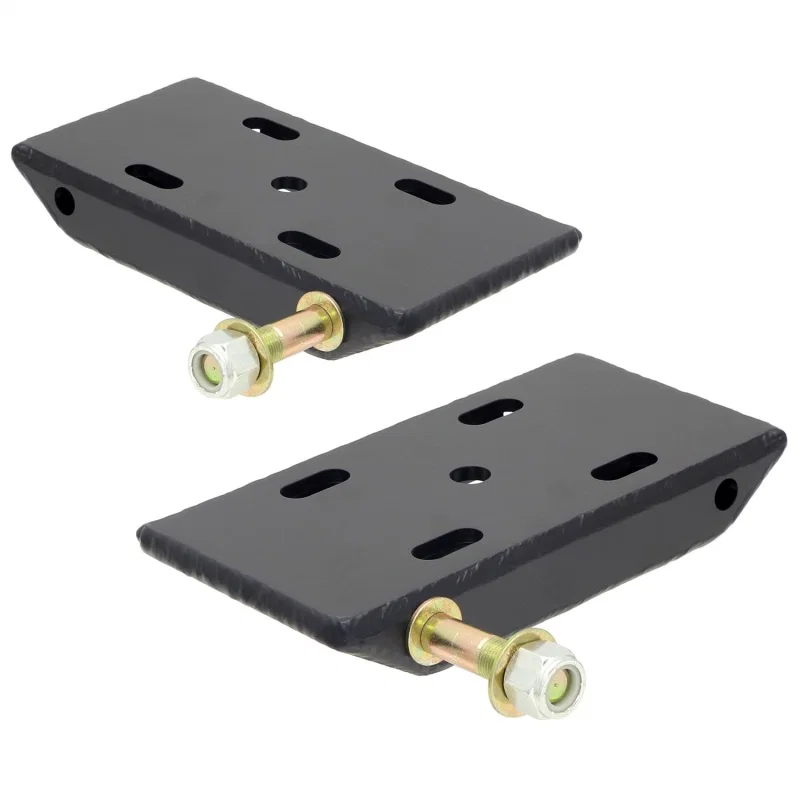 RockJock CE-9031C, HD Leaf Spring Plates and Shock Mounts For Use w/ 2 1/2in Springs for Jeep
