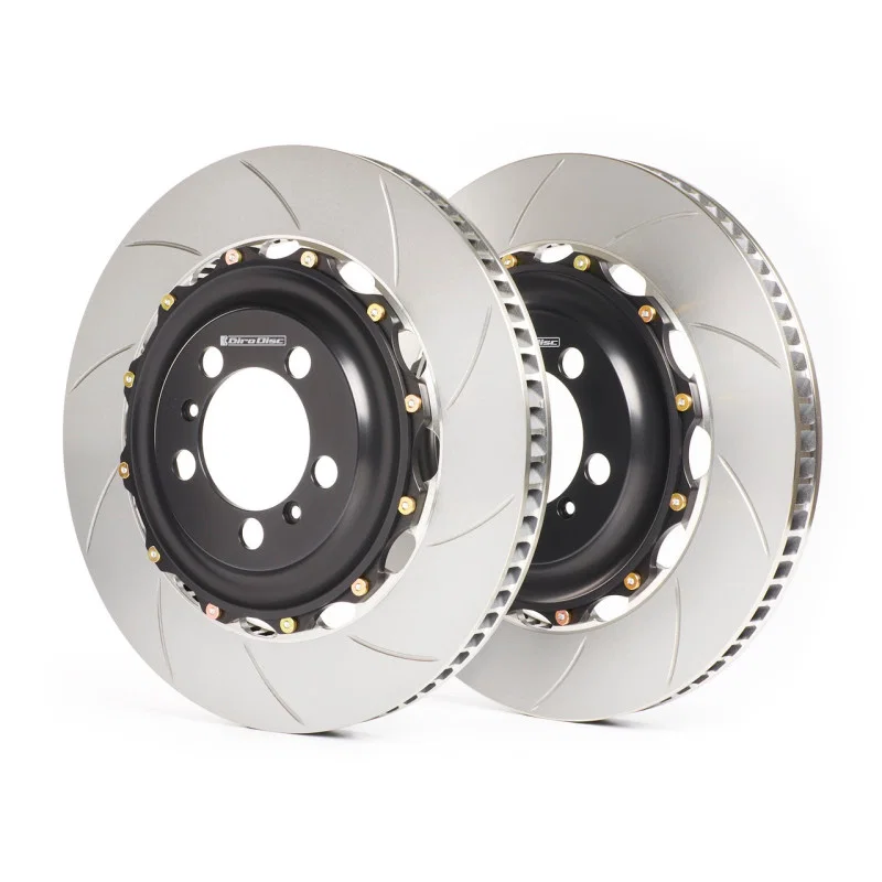 GiroDisc A1-311, Audi B9 S4/S5/SQ5 Zinc Plated Slotted Front 2-Piece Rotors