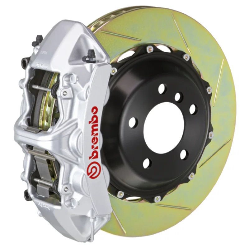 Brembo 1M2.9019A3, 00-03 M5/97-03 5-Series Front GT BBK 6 Piston Cast 380x32 2pc Rotor Slotted Type1-Silver