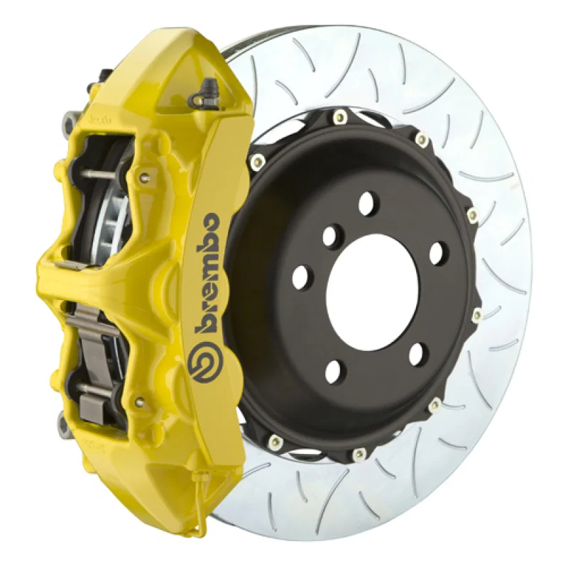 Brembo 1M3.9019A5, 00-03 M5/97-03 5-Series Front GT BBK 6 Piston Cast 380x32 2pc Rotor Slotted Type3- Yellow