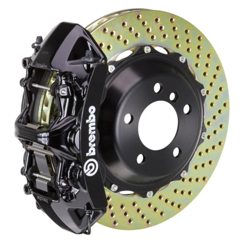 Brembo 1M1.8011A1, 00-02 S4/02-05 A4/06-08 A4 Front GT BBK 6 Piston Cast 355x32 2pc Rotor Drilled-Black