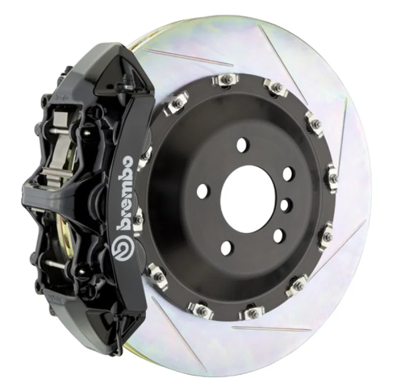 Brembo 1N2.9538A1, SS Front GT BBK 6 Piston Cast 405x34 2pc Rotor Slotted Type-1-Black