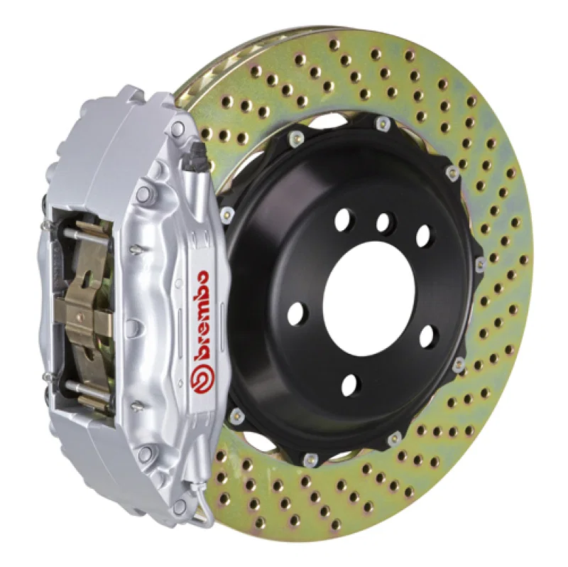 Brembo 1B1.8027A3, 00-02 CL500/03-05 S600/03-06 CL600 Fr GT BBK 4Pis Cast 2pc 355x32 2pc Rtr Drill-Silver