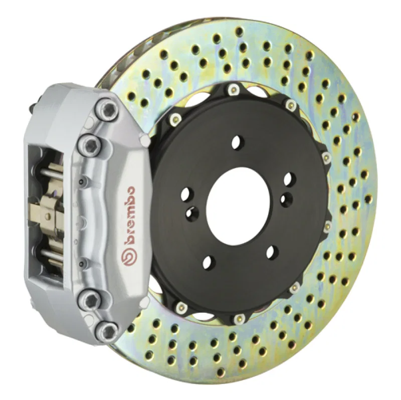 Brembo 2C1.6004A1, 00-02 CL500 Rear GT BBK 4 Piston Cast 2pc 328x28 2pc Rotor Drilled-Black